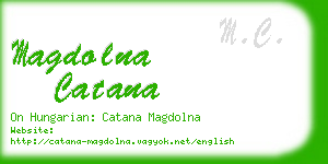 magdolna catana business card
